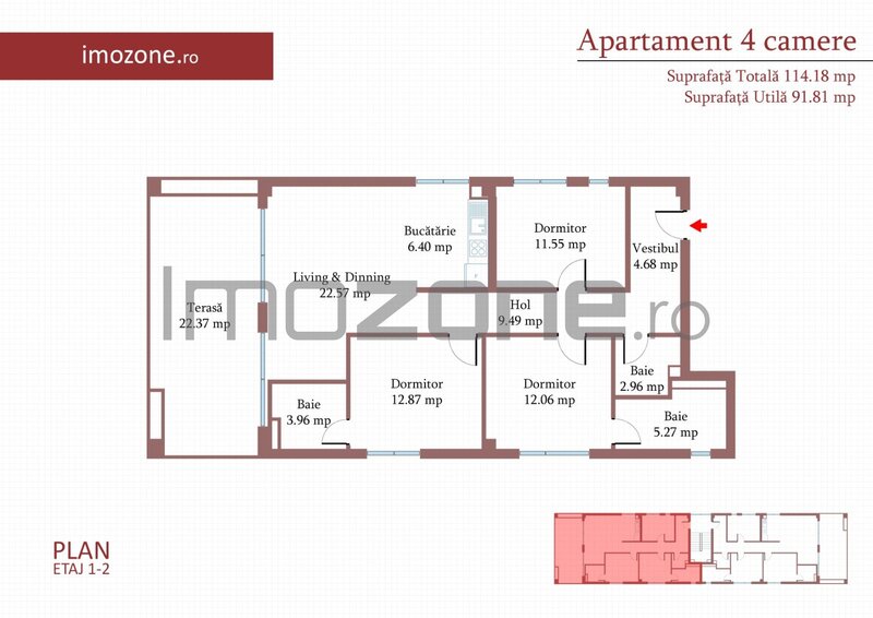 Cartierul Militari, 4 camere, 3 bai, metrou, incalzire in pardoseala, ferestre tripan, comision 0%.